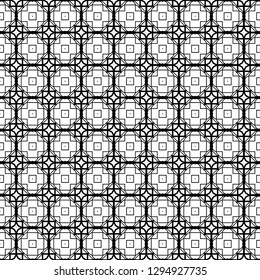 Black and white Seamless Modern Pattern. Art-Deco Geometric Background. Graphic Design. Vector Illustration