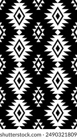 Patrón nativo sin costuras patrón de ornamento indio tribal americano textura textil étnica geométrica patrón azteca tribal navajo tela mexicana sin costuras decoración de Vector