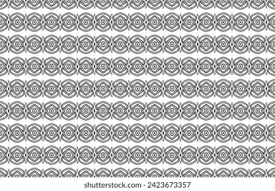 black and white seamless patten background element fabric drawing line cover.   