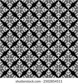 black and white seamless pattern