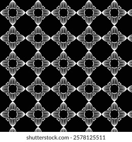 Black and white seamless pattern 