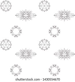 Black and white seamless pattern. Abstract background, for cover, fabric.