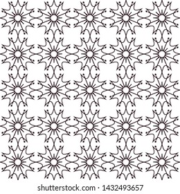 Black and white seamless pattern. Abstract background, for cover, fabric.