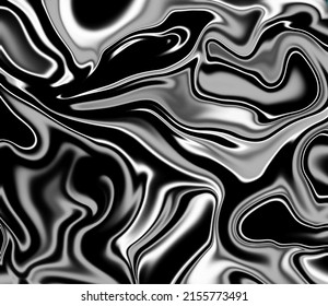 black and white seamless pattern abstract liquid background	