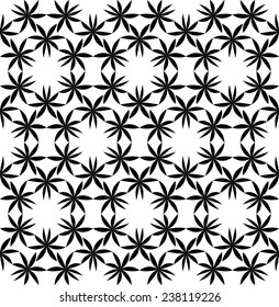 Black and white seamless pattern, abstract background, vector, illustration.