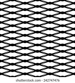 Black and white seamless pattern, abstract background, vector, illustration.