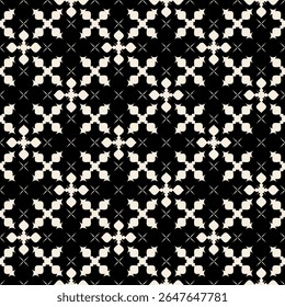 preto e branco sem emenda padrão abstrato geométrico plano de fundo gráfico impressão para tecido texturas de superfície de página da web envolvendo papel vetor ilustração