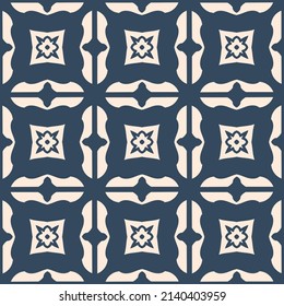 Black and white seamless pattern with arabesques  in a retro style. Vector illustration