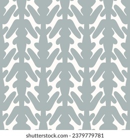 Black and white seamless pattern with arabesques  in a retro style. Vector illustration