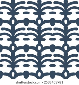 Patrón sin fisuras en blanco y negro con arabescos en un estilo retro. Ilustración vectorial