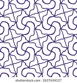 Black and white seamless pattern with arabesques  in a retro style. Vector illustration