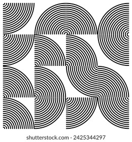 black and white seamless pattern background for design, banner, poster, template, etc