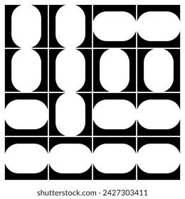 black and white seamless pattern for background, banner, poster, website, design, etc