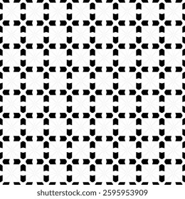 black and white seamless pattern box line tile wall textile design .