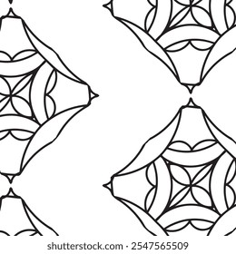 Black and white seamless pattern design