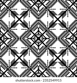 patrón transparente blanco y negro Patrón de estructura blanco y negro es un trabajo de línea de patrón de archivo vectorial