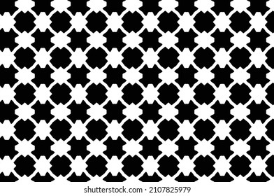 Patrón sin soldadura en blanco y negro, fondo vectorial de flores