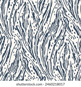 Patrón sin costuras blanco y negro con flores.  Ilustración vectorial