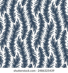Schwarz-Weiß nahtloses Muster mit Blumen.  Vektorillustration