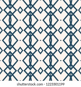 Black and white seamless  pattern.  Geometrical ornament.  Vector illustration  