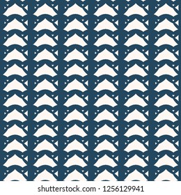Black and white seamless  pattern.  Geometrical ornament .  Vector illustration  