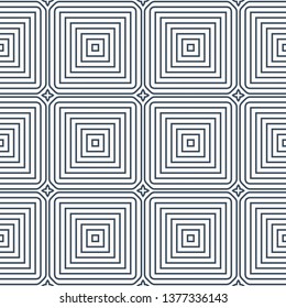 Black and white seamless  pattern.  Geometrical ornament with a.  Vector illustration  