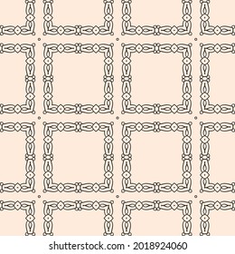 Schwarz-Weiß-Muster.  Geometrisches Ornament mit a.  Vektorgrafik  