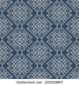 Patrón ininterrumpido en blanco y negro.  Ornamento geométrico.  Ilustración del vector  