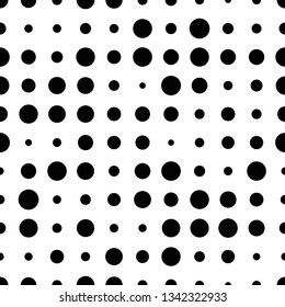 Black White Round Seamless Pattern Vector Stock Vector (Royalty Free ...