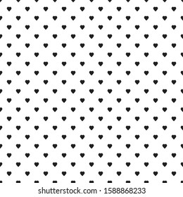 black and white seamless pattern with heart