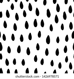 Black and white seamless pattern marker and ink. Background in minimalist Scandinavian style hand-drawn for fabric, Wallpaper, wrapping paper, bed linen. Vector