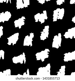 Black and white seamless pattern marker and ink. Background in minimalist Scandinavian style hand-drawn for fabric, Wallpaper, wrapping paper, bed linen. Vector