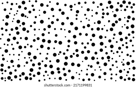 Black and white seamless pattern marker  with circles dots texture. Background in minimalist Scandinavian style hand drawn for fabric, Vector illustration

