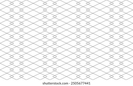 black and white seamless pattern, metal chain link fence on a white background, link grid black line abstract geometric seamless pattern minimal graphic ornament. texture with diamonds, mesh, grid