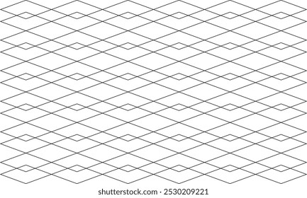 
black and white seamless pattern, metal chain link fence on a white background, link grid black line abstract geometric seamless pattern minimal graphic ornament. texture with diamonds, mesh, grid