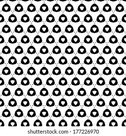Black and white seamless pattern. Modern stylish texture. Repeating geometric tiles 