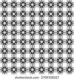 black and white seamless pattern monocrome wallpaper flower background.