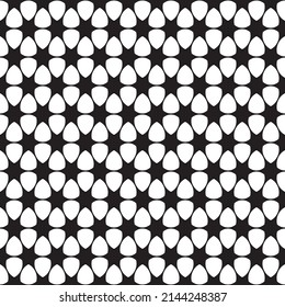 Black and white seamless pattern, net, grid imitation, geometric print, vector eps