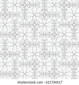 black and white seamless pattern, openwork  background 