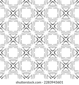black and white seamless pattern repeated design ornament decoration floral flower damask style geometric elements tile texture textile fabric vector illustration
