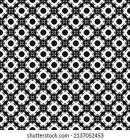 Black and white seamless pattern texture. Greyscale ornamental graphic design. Mosaic ornaments. Pattern template. Vector illustration. EPS10.