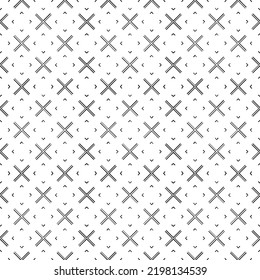 Black and white seamless pattern texture. Greyscale ornamental graphic design. Mosaic ornaments. Pattern template. Vector illustration. EPS10.