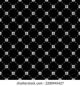Black and white seamless pattern texture. Greyscale ornamental graphic design. Mosaic ornaments. Pattern template. Vector illustration. EPS10.