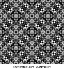 Black and white seamless pattern texture. Greyscale ornamental graphic design. Mosaic ornaments. Pattern template. Vector illustration. EPS10.