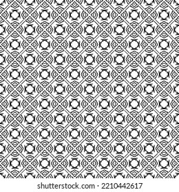Black and white seamless pattern texture. Greyscale ornamental graphic design. Mosaic ornaments. Pattern template. Vector illustration. EPS10.