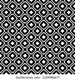 Black and white seamless pattern texture. Greyscale ornamental graphic design. Mosaic ornaments. Pattern template. Vector illustration. EPS10.