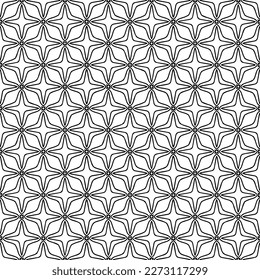 Textura de patrón sin costuras en blanco y negro. Diseño gráfico ornamental a escala de grises. Ornamentos mosaicos. Plantilla de patrón. Ilustración vectorial. EPS10.