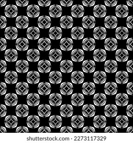Schwarz-Weiß-Muster Textur. Graustufen-Grafik-Design. Mosaikverzierungen. Mustervorlage. Vektorgrafik. EPS10.