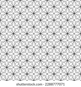 Black and white seamless pattern texture. Greyscale ornamental graphic design. Mosaic ornaments. Pattern template. Vector illustration. EPS10.