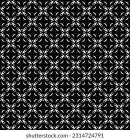 Black and white seamless pattern texture. Greyscale ornamental graphic design. Mosaic ornaments. Pattern template. Vector illustration. EPS10.